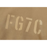 Kanye West Sunday Service Hoodie Fg7c Three-Dimensional Flocking Letter Fleece Hooded Sweater