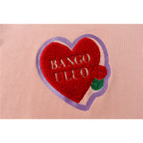 Men Sweater Towel Embroidery Love Sweater Men Street Tide Brand Loose Round Neck Sweater