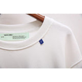 Off White Sweatshirt Men'S And Women'S Round Neck Large Size Casual Owt