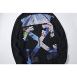 Off White Sweater Men'S Casual And Comfortable Round Neck Knitted Sweater Owt