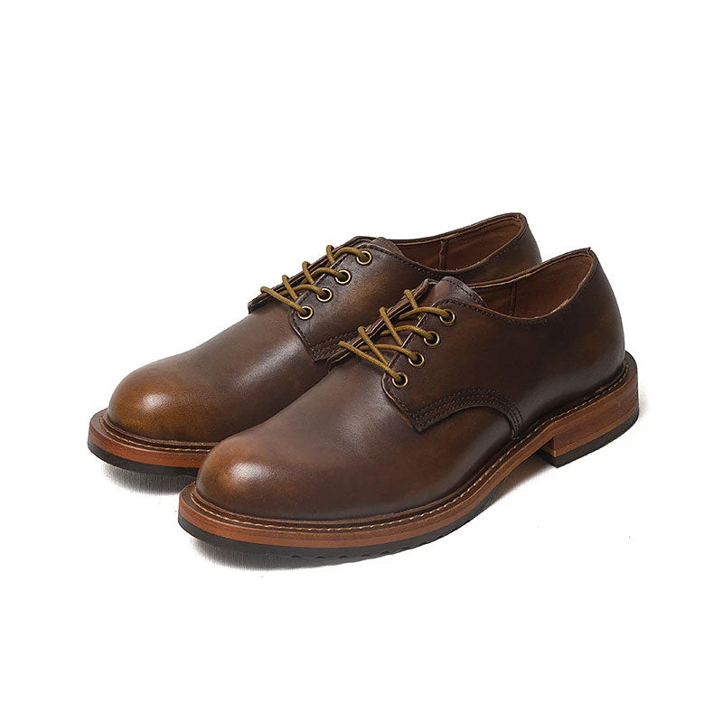Men's Dress Shoes Classic Leather Oxfords Casual Cushioned Loafer Men's Shoes Spring Low-Top Casual Trendy Shoes Trendy Leather Shoes