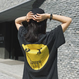 Askyurself T Shirt Smiley Printed Loose Short Sleeve T-shirt