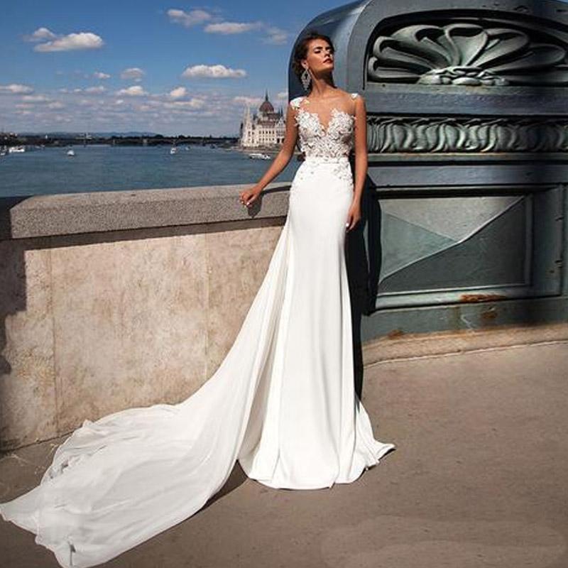 See through Wedding Dress Summer Dress Sexy Lace See-through Wedding Dress Formal Dress