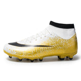 Football Shoes Men's Inkjet Series Design Soccer Shoes High-Resistant Fabric TPU Spike Sneakers