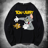 Tom And Jerry T Shirt Cat And Mouse Long-Sleeved Sweater