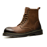 Men's Boots Work Boot Men Casual Hiking Boots Dr. Martens Boots Male High-Top Velvet Thermal Work Shoes