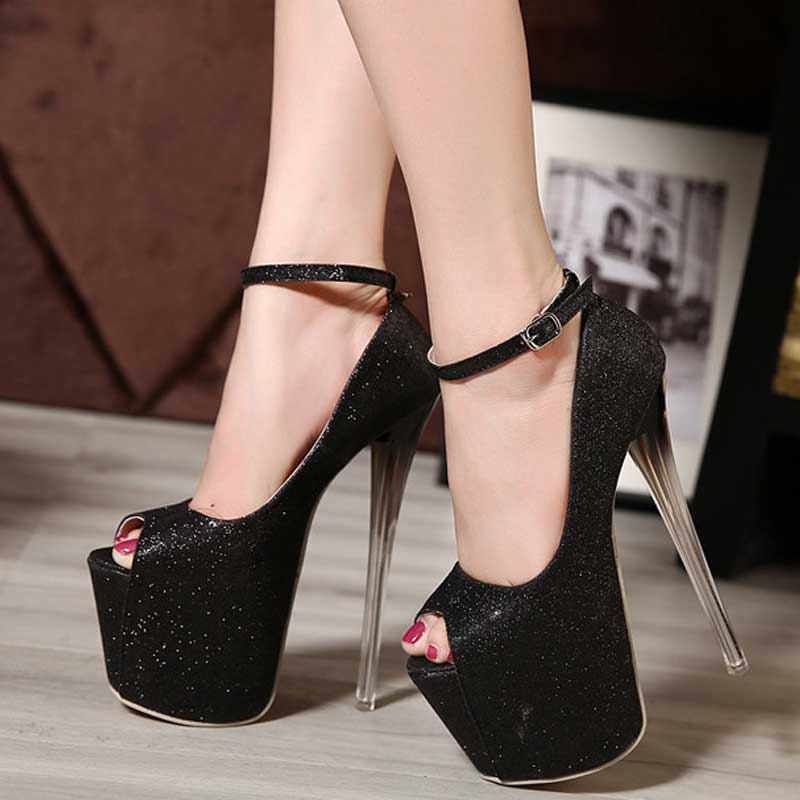 Gold Heels High Heels Stiletto Peep-Toe Sandals