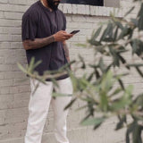 Askyurself T Shirt Short Sleeve Fog Loose Retro Trendy T-shirt