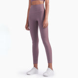 Sweat Wicking Pants Skinny Peach Hip High Waist Nude Feel L Yoga Pants