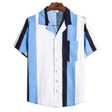Camp Collar Shirt Casual Short Sleeve Printed Shirt