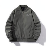 Varsity Jacket Solid Color Thin Embroidery