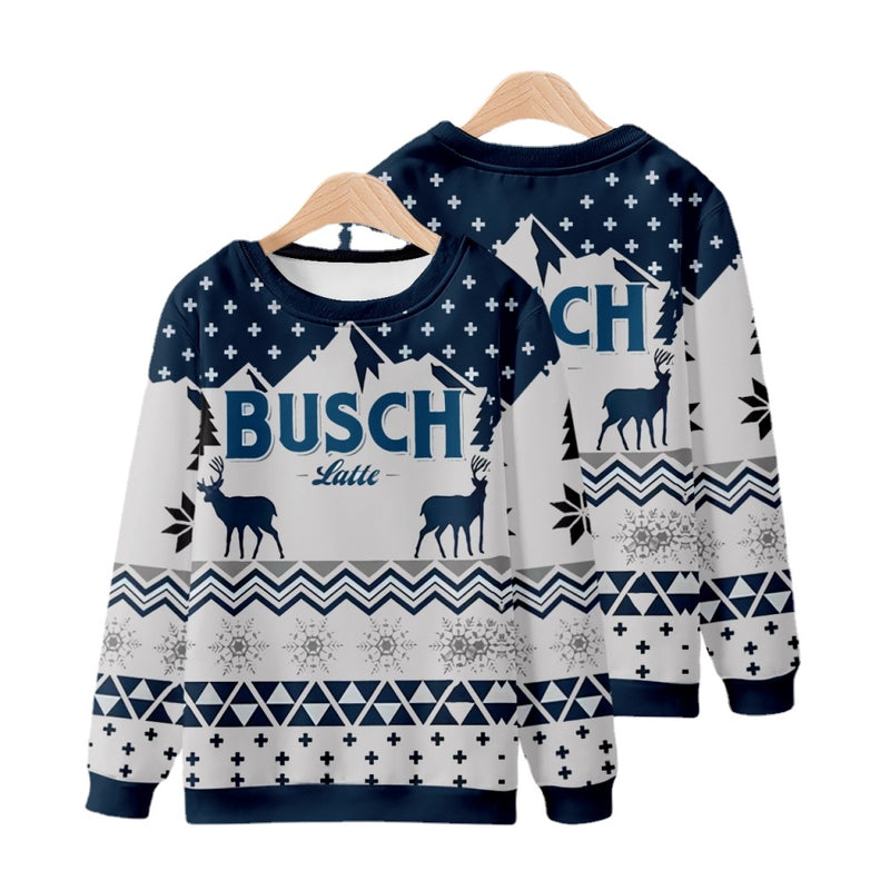 Men and Women Grinch Sweater Elk 3D Printed Loose Sweatshirt