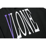 Vlone Hoodie Life Large V Terry Sweater Round Neck Loose Street Hip Hop Men And Women