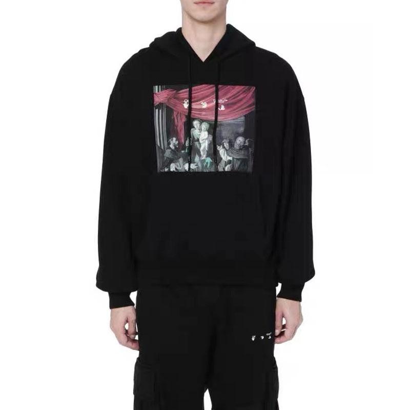 Off White Winter Hoodie Hooded Sweaters Menswear Plus Size Casual Owt