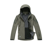 Camofire Jacket Men's Shell Jacket Winter Hooded Breathable Camouflage
