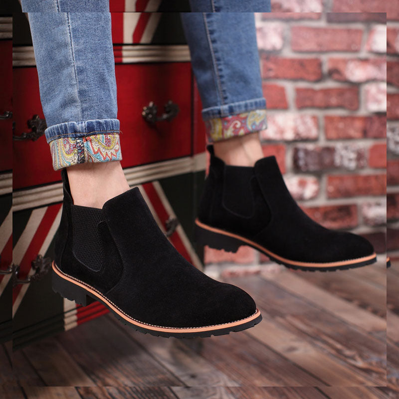 Desert Boots Spring and Autumn Men's Dr. Martens Boots Men's British Casual Desert Boots High-Top Shoes