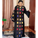 African Women's Wear round-Neck Flared Sleeves Dress African Dashiki Ankara Styles Dress