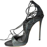 Nude Strappy Heels Summer Sandals Stiletto Heels