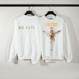 Nirvana Hoodie Saint Mxxxxxx Distressed Graffiti Rock Sweater For Men And Women