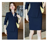 Interview Suit Women Goddess Long Sleeve Suit Suit Women's Autumn and Winter Overalls