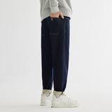 Men Jeans Dark Blue Jeans Spring Trend All-Match