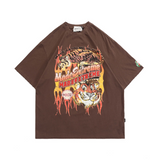 Y2g Shirts for Boys Summer Short-Sleeved T-shirt Retro Men
