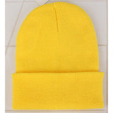 Red Beanie Hat Solid Color Winter Hat Warm Knitted Hat Men