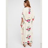 Beth Dutton Bohemian Dress Winter Autumn Maxi Dresses Embroidered Maxi Dress Blouse Dress