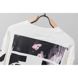 Off White Sweatshirt Autumn And Winter Printing Reflective Round Neck Pullover Long Sleeve Sweater Owt