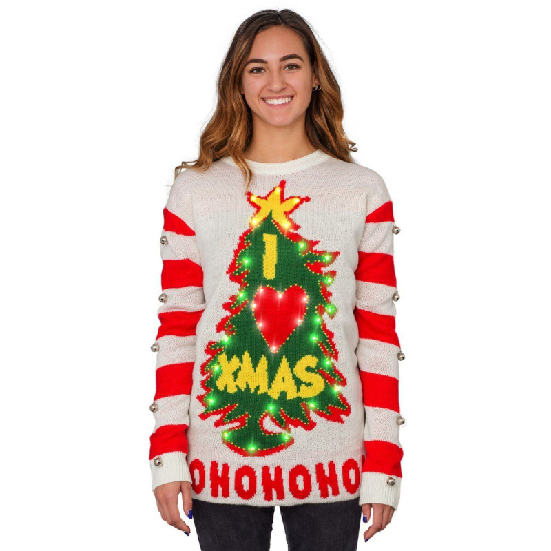 Men and Women Grind Sweater Christmas Sweater round Neck Knitted