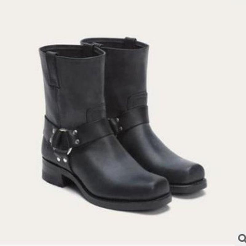 Western Shoes Retro Mid-Calf Length Men 'S Boots Casual Men 'S Shoes