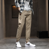 Cuffed Cargo Pants Men's Spring and Summer Pants Men's Spring Loose