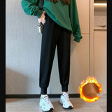 Grey Sweatpants Gray Sports Pants Female Spring and Autumn Loose