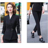 Interview Suit Women's Suit Short Autumn and Winter Western Style Suit