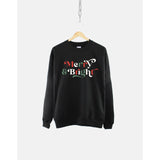 Merry And Bright Sweatshirts  Retro Christmas Sweatshirt - Merry And Bright Christmas Swea