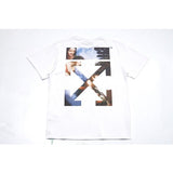 Off White T Shirt Arrow Men'S Short Sleeve Tshirt Large Size Casual Men'S Clothing Owt