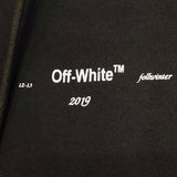 Off White Hoodie With Arrow Print Spring And Autumn Retro Sports Casual Men'S Sweater Owt