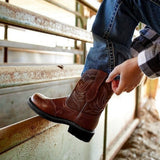 Yellowstone Cowboy Boots Women'S Cowboy Boot Autumn And Winter Leather Boots Middle Boots Female Boots