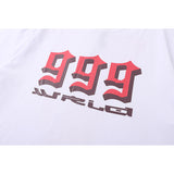 Vlone T Shirt Large V Printed Short Sleeve Men'S And Women'S High Street Loose T-Shirt