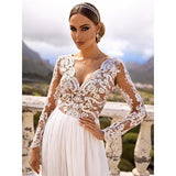 See through Wedding Dress Prom Evening Dress Split Dress