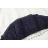 Off White Sweater Men'S Arrow Color Matching Sweater Coat Owt