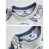 Crew Neck Sweatshirts for Men | Cartoon round Neck Sweater Loose Top