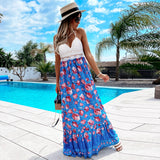 Nine Britton Dress Sexy Floral Halter Dress