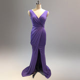 Mauve Dress Bridesmaid 1533# Banquet Evening Dress for Women Dinner Party