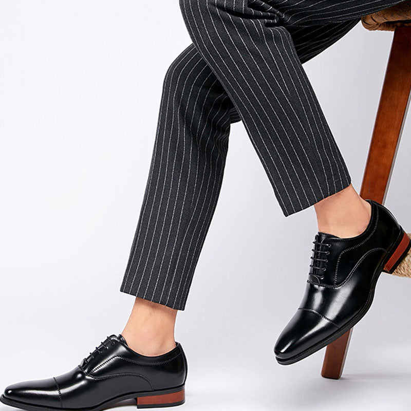 Men's Dress Shoes Classic Leather Oxfords Casual Cushioned Loafer Business Leather Shoes Men's Casual Shoes