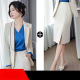 Interview Suit Women Apricot Small Suit Outfit Women's Suit Spring and Autumn