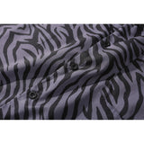 Man Fall Outfits Zebra Print Long-Sleeved Shirt Men's Street Retro Loose Casual Shirt