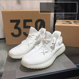 350 Coconut Man 350 Unisex Shoes Real Explosion V2 Starry Sky Full White Angel 3m Reflective Big