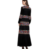 Beth Dutton Bohemian Dress Winter Autumn Maxi Dresses Women's Long Dress Embroidery