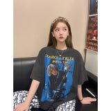 Nirvana T Shirt Nirvana Band Kurt Donald Cobain Retro Distressed Loose Casual Laid-Back Style